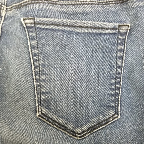 Pacsun Jeans Womens 26 Long Mid Rise Blue‎ Denim Jegging Destroyed Medium Wash - Picture 12 of 15